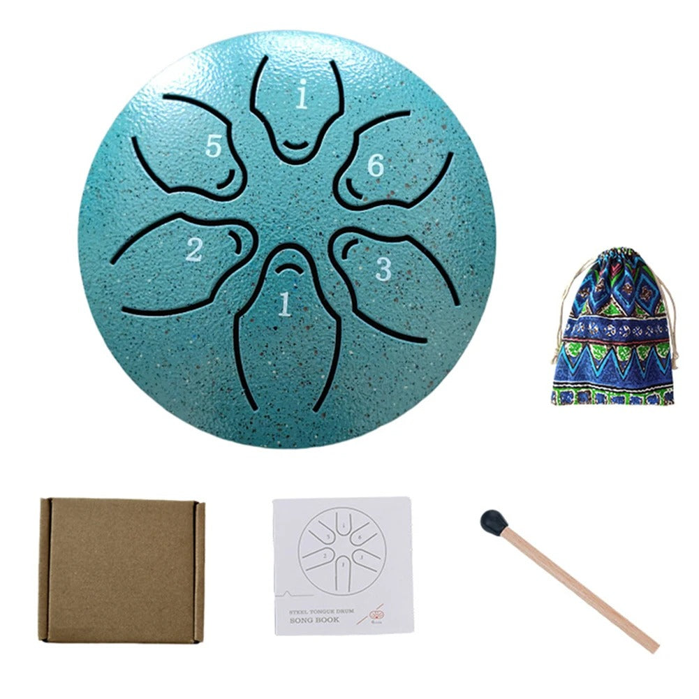 Steel Tongue Drum Portable Rain Drum Hand Pan Drum