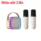 Portable Bluetooth 5.3 Speaker Karaoke Machine PA System with 2 Wireless Microphones