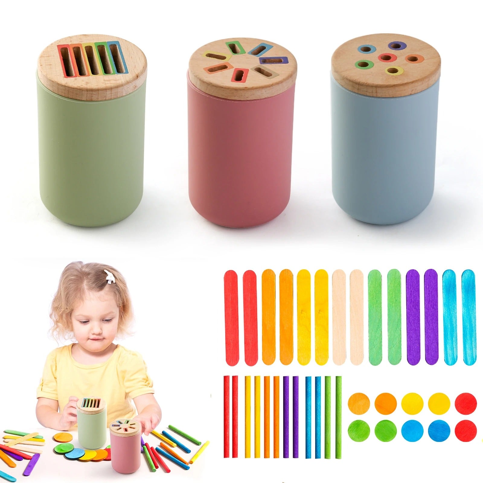Montessori Silicone Toys Color Sorting