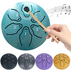 Steel Tongue Drum Portable Rain Drum Hand Pan Drum