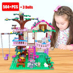 Dream Tree House Friends Building Set Friends Construction Educational Toy 504 Pieces Gifts for Girls Teens Kids Adults Ages 6+