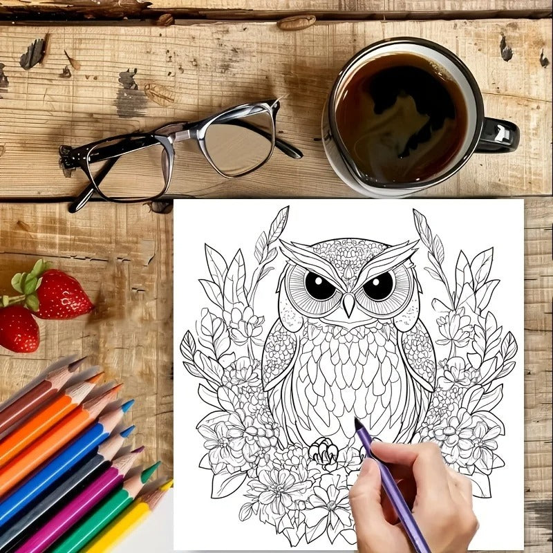 28 Pages Mandala Animals Coloring Book