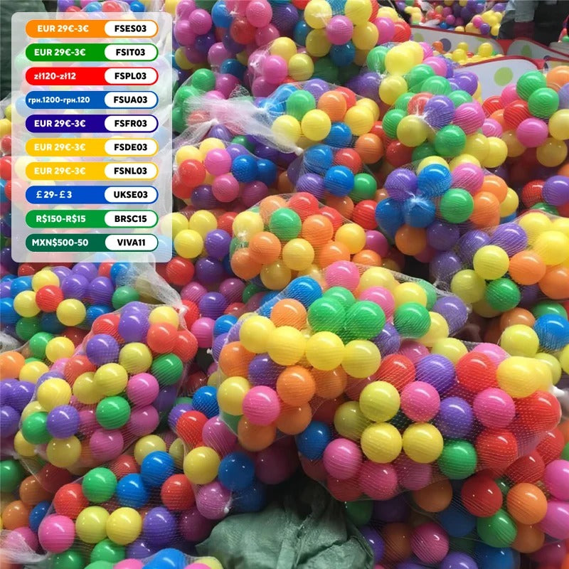 Ball Pit Balls for Toddlers: 100 Colorful Non-Toxic Balls
