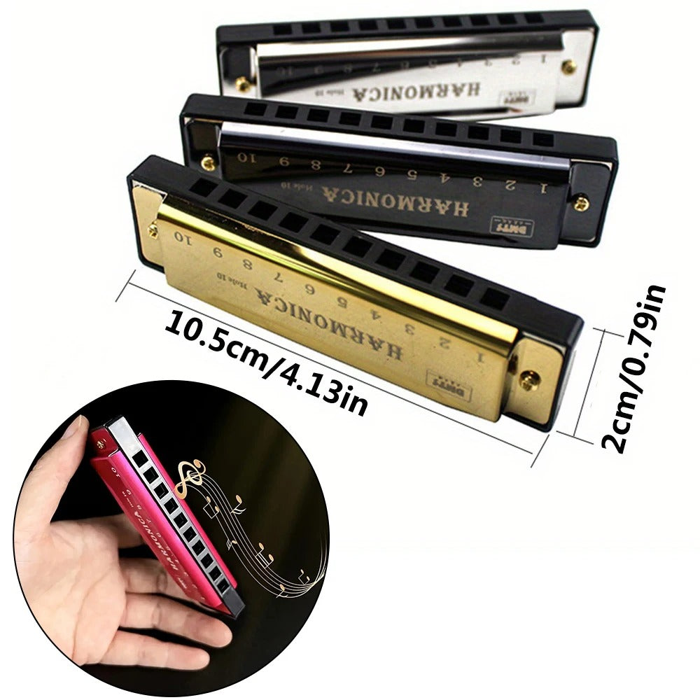 Harmonica Key of C  with Case for Beginner Gift with Case