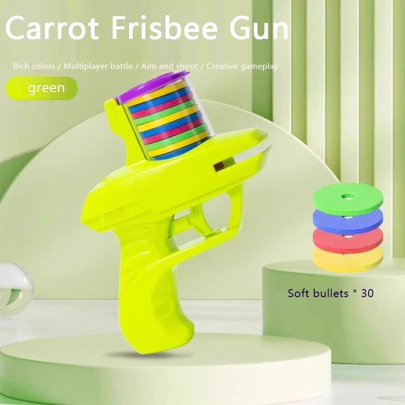 1PC Kids Outdoor Disc Gun Flying Frisbee Shooting Launcher