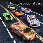 Ejector container truck engineering car with 6 alloy car children's toy pull-back car toy Christmas Thanksgiving gift