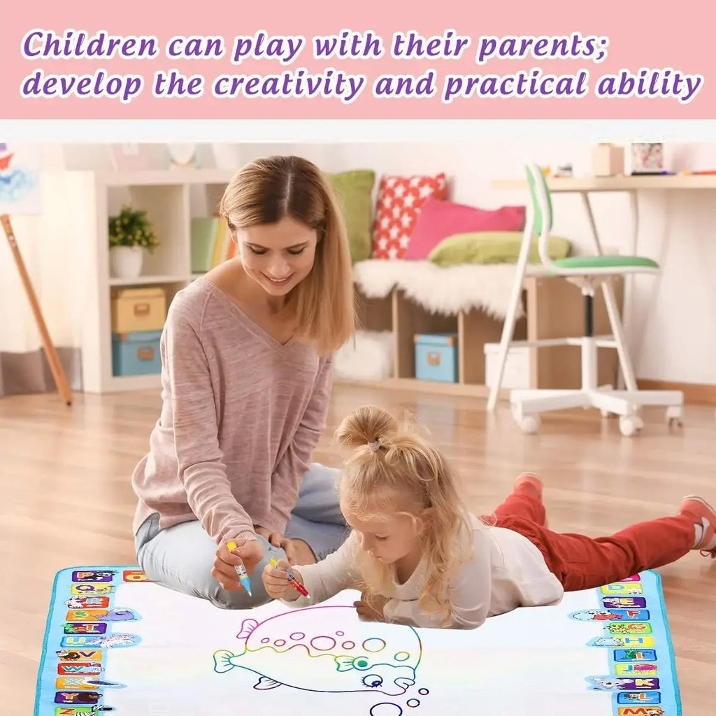 Water Doodle Mat - Kids Painting Writing Color Doodle Drawing Mat