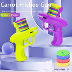 1PC Kids Outdoor Disc Gun Flying Frisbee Shooting Launcher