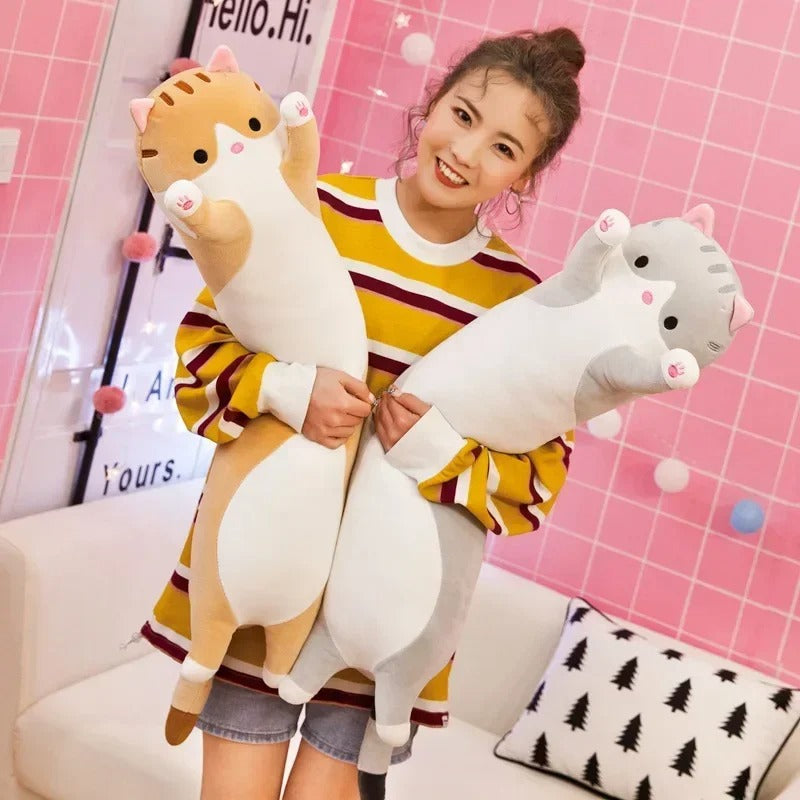 19.5in Cute 50cm Cat Plush Toy Long