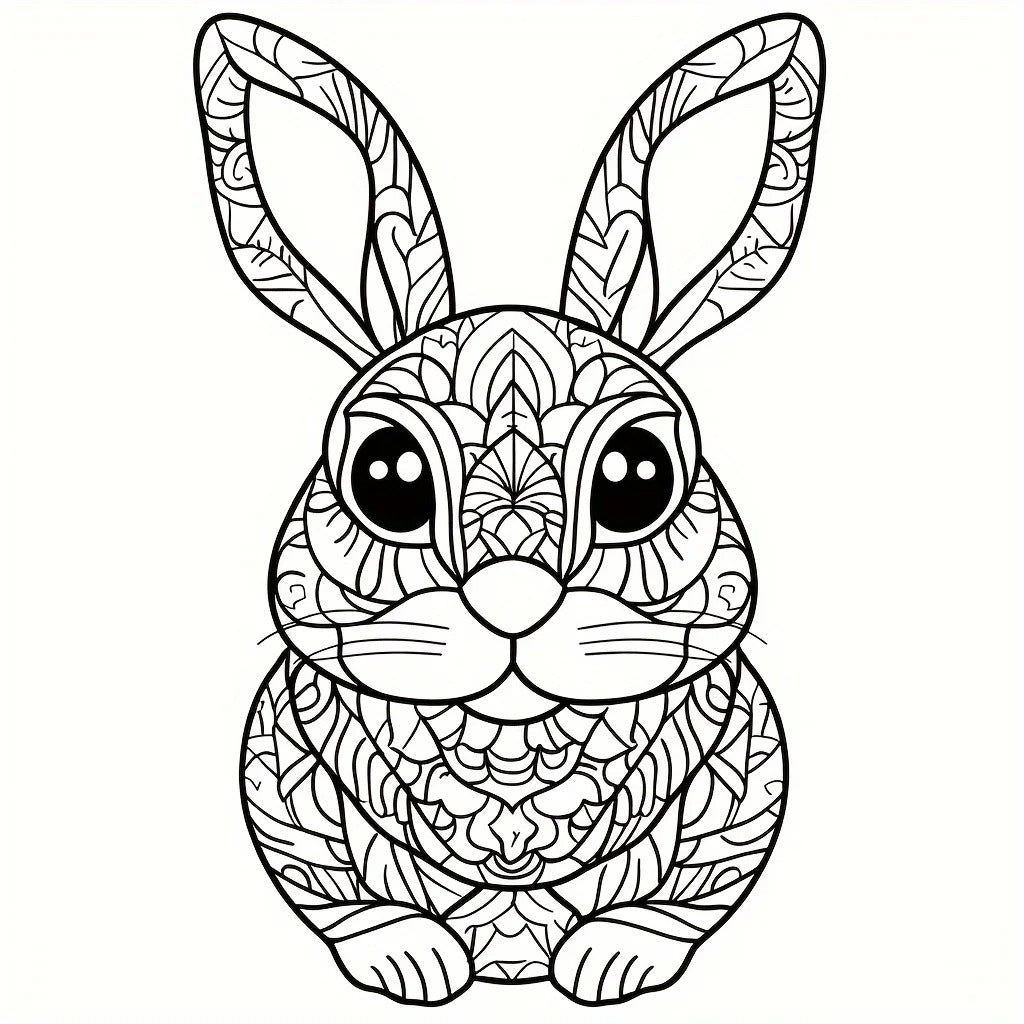 28 Pages Mandala Animals Coloring Book