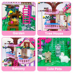 Dream Tree House Friends Building Set Friends Construction Educational Toy 504 Pieces Gifts for Girls Teens Kids Adults Ages 6+