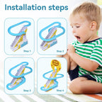 Climbing Stairs Track Toys Electric Duck DIY Rail Racing