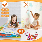 Water Doodle Mat - Kids Painting Writing Color Doodle Drawing Mat