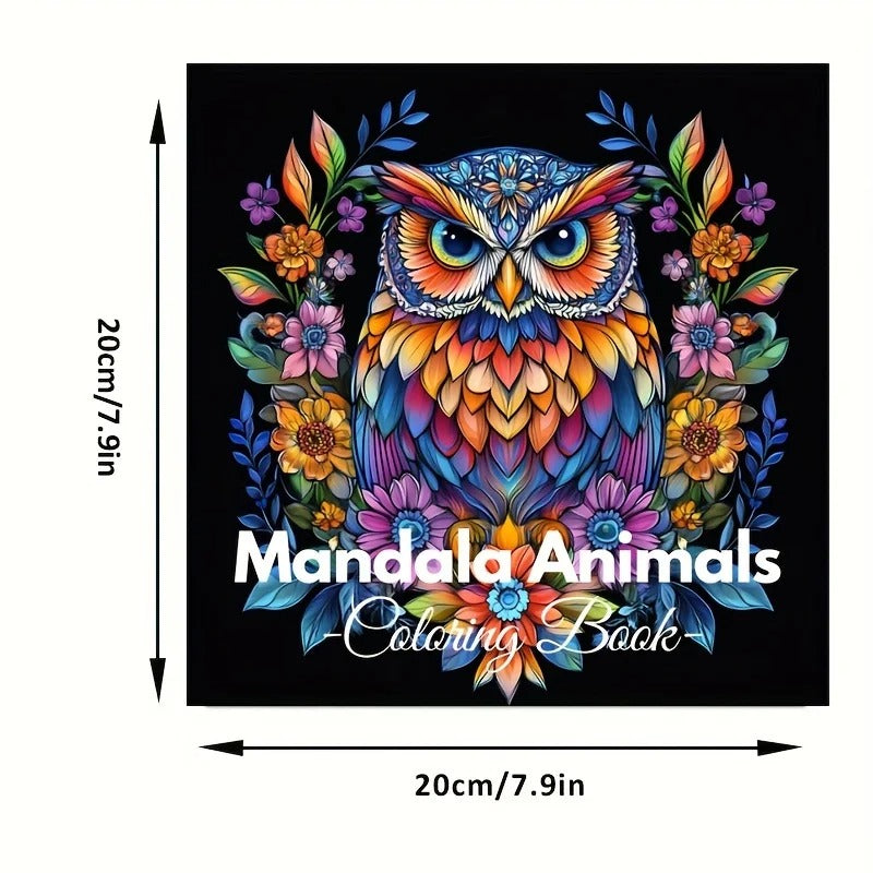 28 Pages Mandala Animals Coloring Book