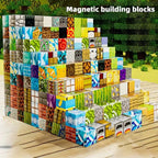 Minecraft  Magnetic building block toy storage box set
