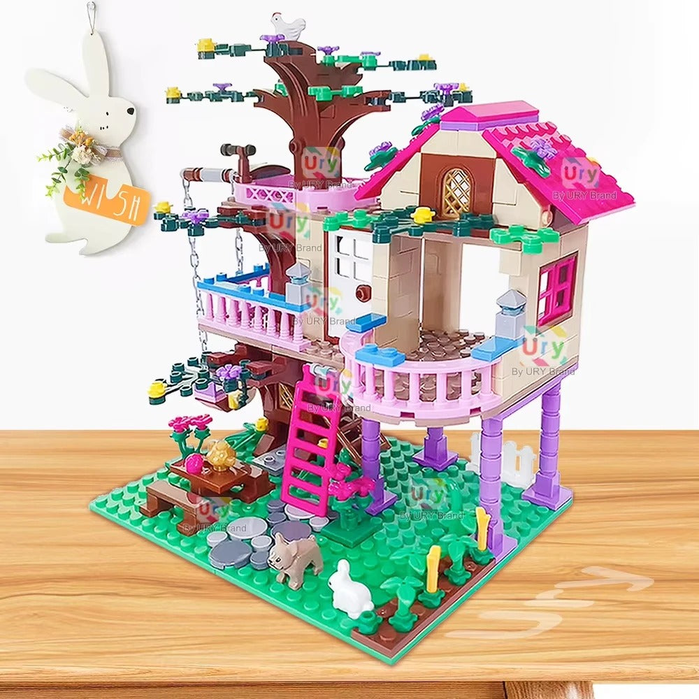 Dream Tree House Friends Building Set Friends Construction Educational Toy 504 Pieces Gifts for Girls Teens Kids Adults Ages 6+