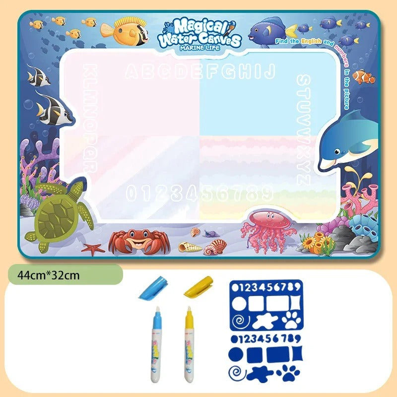 Water Doodle Mat - Kids Painting Writing Color Doodle Drawing Mat