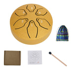 Steel Tongue Drum Portable Rain Drum Hand Pan Drum