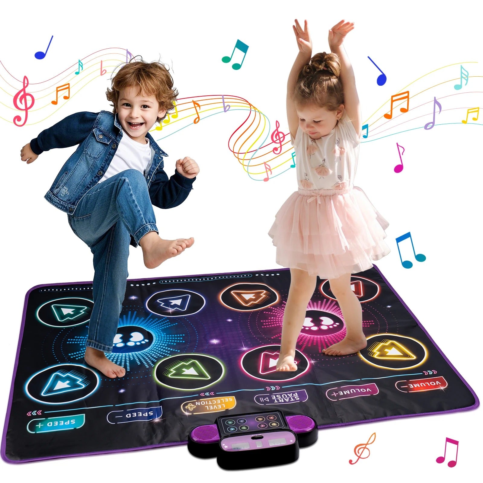 Kids Electronic Dance Mat Double Players Mode with 9 Levels
